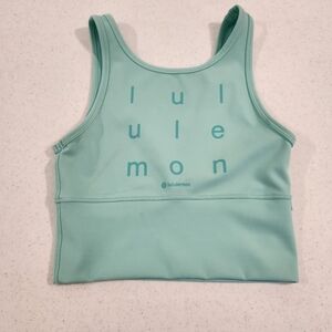 Lululemon Power Pivot Everlux Tank Top Motif WLDM Wild Mint Women's Size S